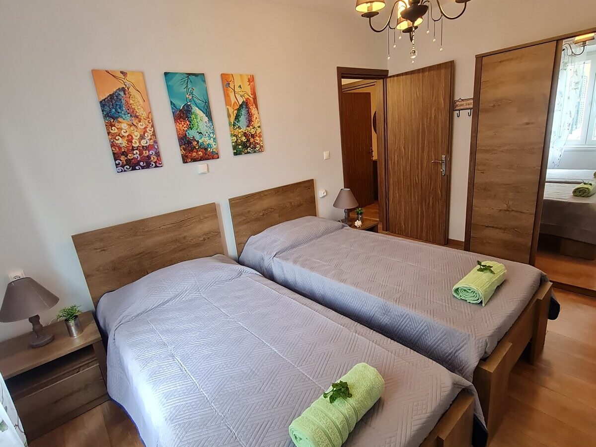 Twin Bedroom, Casa di Martha, Apartment for Rent, Corfu Town Homes