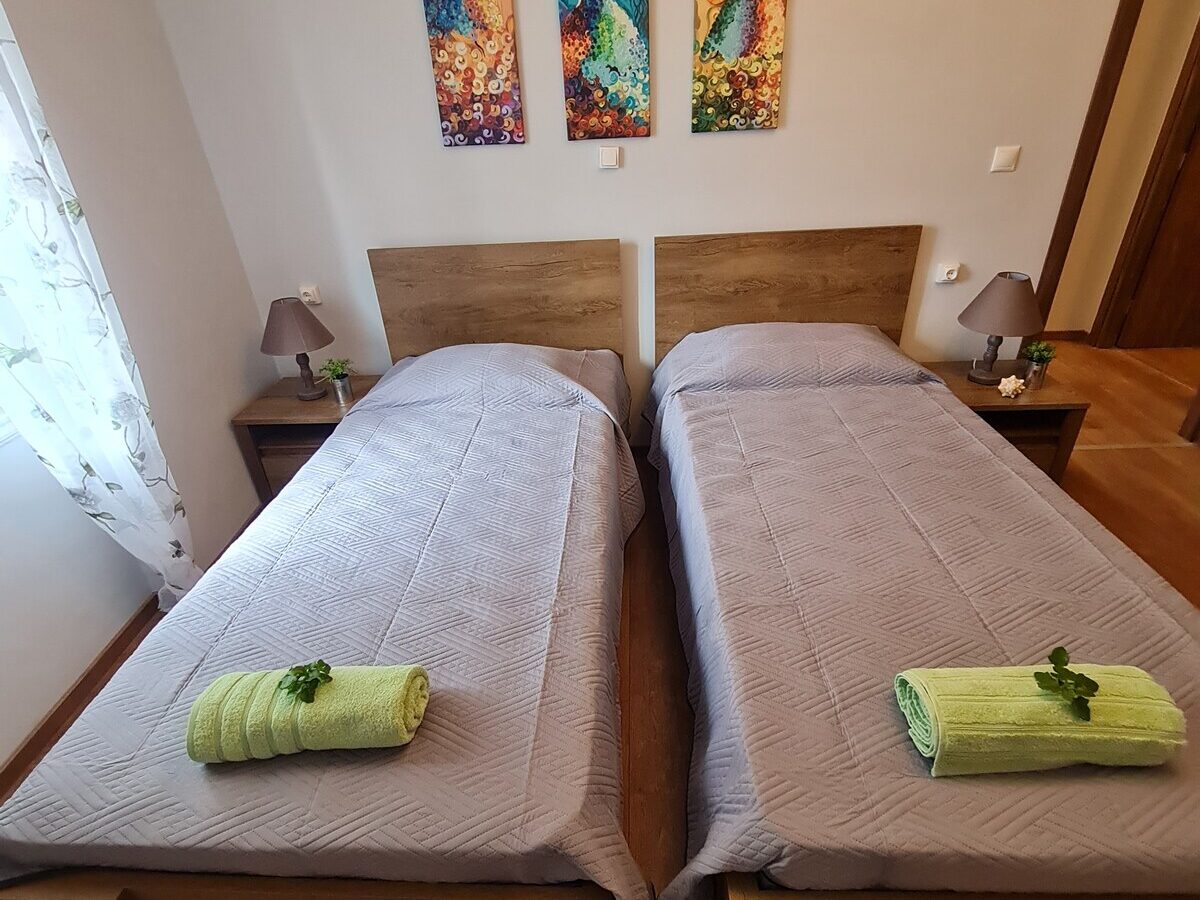 Twin Bedroom, Casa di Martha, Apartment for Rent, Corfu Town Homes