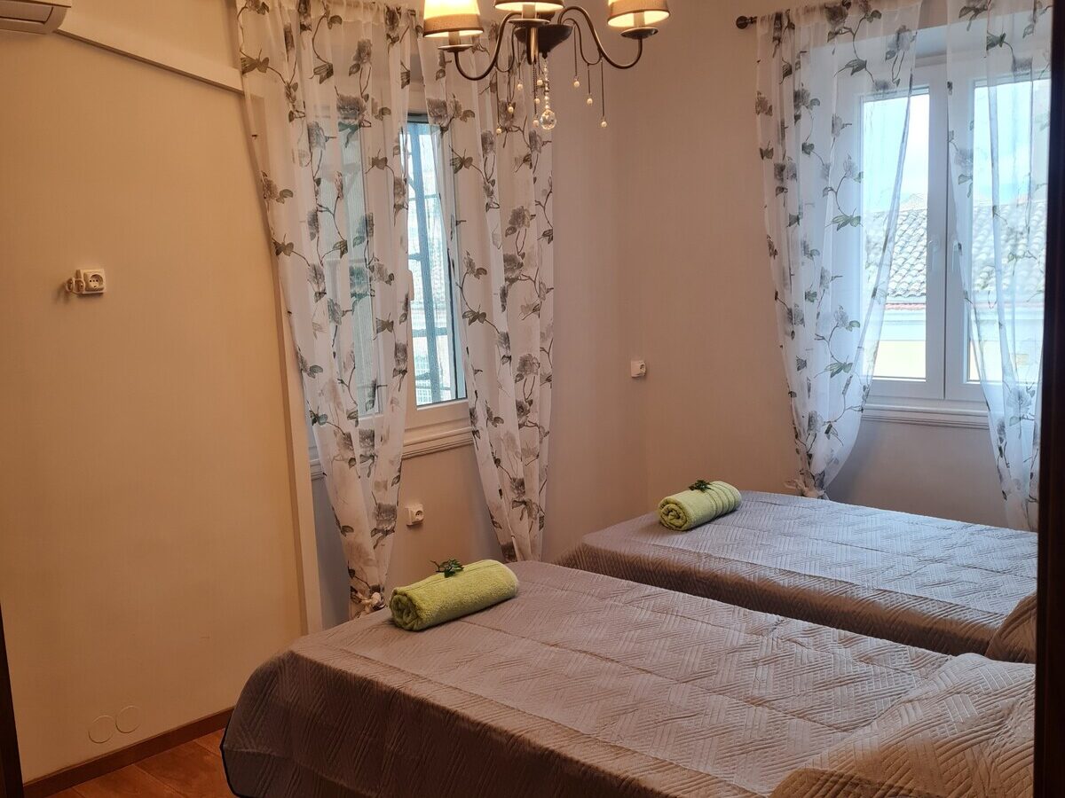 Twin Bedroom, Casa di Martha, Apartment for Rent, Corfu Town Homes